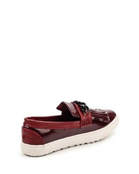 Женские темно-красные кожаные лоферы от Coco Perla