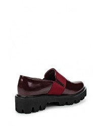 Женские темно-красные кожаные лоферы от Patrol