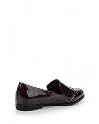 Женские темно-красные кожаные лоферы от Tulipano