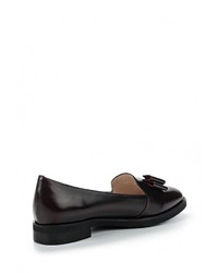 Женские темно-красные кожаные лоферы от Valley