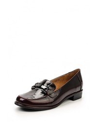 Женские темно-красные кожаные лоферы от Valley