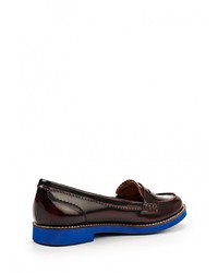 Женские темно-красные кожаные лоферы от Valley