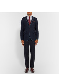 Темно-красные кожаные монки от Santoni