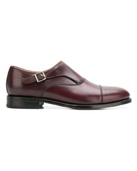 Темно-красные кожаные монки от Berwick Shoes