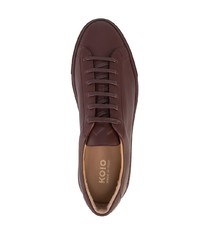 Мужские темно-красные кожаные низкие кеды от Koio