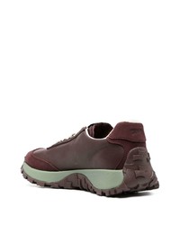 Мужские темно-красные кожаные низкие кеды от Camper