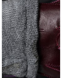 Мужские темно-красные кожаные перчатки от Giovane Gentile