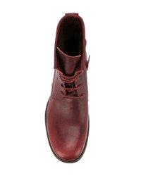 Мужские темно-красные кожаные повседневные ботинки от C Diem