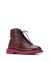 Мужские темно-красные кожаные повседневные ботинки от Marsèll