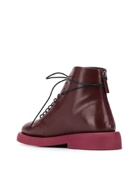 Мужские темно-красные кожаные повседневные ботинки от Marsèll