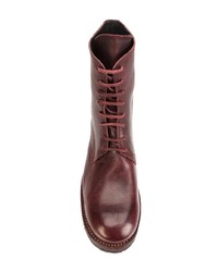 Мужские темно-красные кожаные повседневные ботинки от Guidi