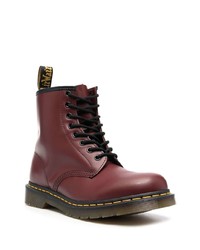 Мужские темно-красные кожаные повседневные ботинки от Dr. Martens