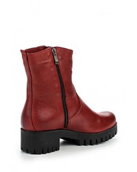 Темно-красные кожаные полусапоги от Indiana