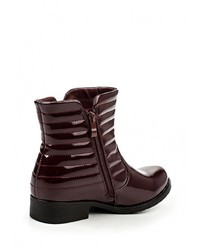 Темно-красные кожаные полусапоги от Style Shoes