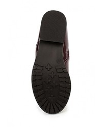 Темно-красные кожаные полусапоги от Style Shoes