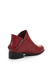 Темно-красные кожаные полусапоги от Tulipano
