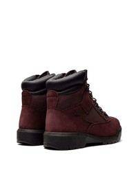 Мужские темно-красные кожаные рабочие ботинки от Timberland