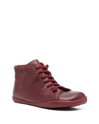 Мужские темно-красные кожаные рабочие ботинки от Camper