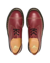 Темно-красные кожаные туфли дерби от Dr. Martens