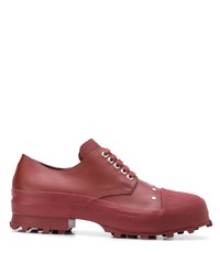 Темно-красные кожаные туфли дерби от CamperLab