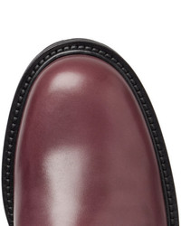 Темно-красные кожаные туфли дерби от Mr P.