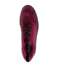 Темно-красные кожаные туфли дерби от Yohji Yamamoto