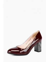 Темно-красные кожаные туфли от Lisette