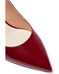 Темно-красные кожаные туфли от Francesco Russo