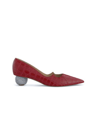 Темно-красные кожаные туфли от Paul Andrew