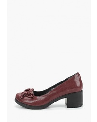 Темно-красные кожаные туфли от Pierre Cardin