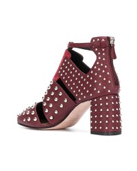 Темно-красные кожаные туфли от RED Valentino