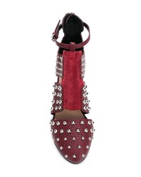 Темно-красные кожаные туфли от RED Valentino