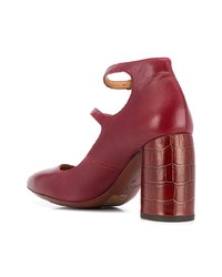 Темно-красные кожаные туфли от Chie Mihara