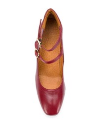 Темно-красные кожаные туфли от Chie Mihara