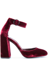 Темно-красные кожаные туфли от Senso