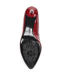 Темно-красные кожаные туфли от Valley