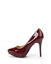 Темно-красные кожаные туфли от Zenden Woman