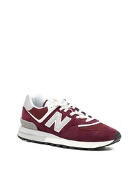 Мужские темно-красные кроссовки от New Balance