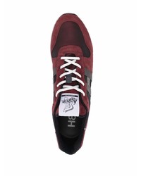 Мужские темно-красные кроссовки от Hogan