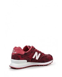 Женские темно-красные кроссовки от New Balance