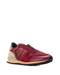 Мужские темно-красные кроссовки от Valentino Garavani