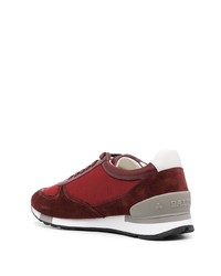 Мужские темно-красные кроссовки от Bally