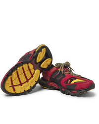 Мужские темно-красные кроссовки от Balenciaga