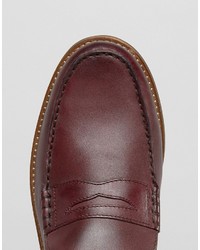 Мужские темно-красные лоферы от Ben Sherman