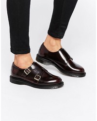 Женские темно-красные монки с двумя ремешками от Dr. Martens