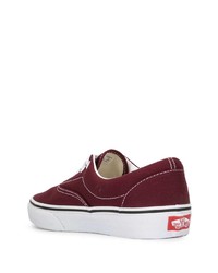 Мужские темно-красные низкие кеды из плотной ткани от Vans