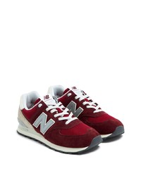 Мужские темно-красные низкие кеды от New Balance