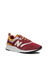 Мужские темно-красные низкие кеды от New Balance