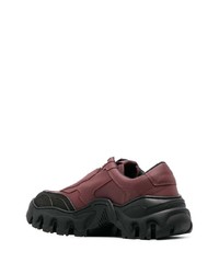 Мужские темно-красные низкие кеды от Rombaut