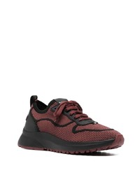 Мужские темно-красные низкие кеды от Bally